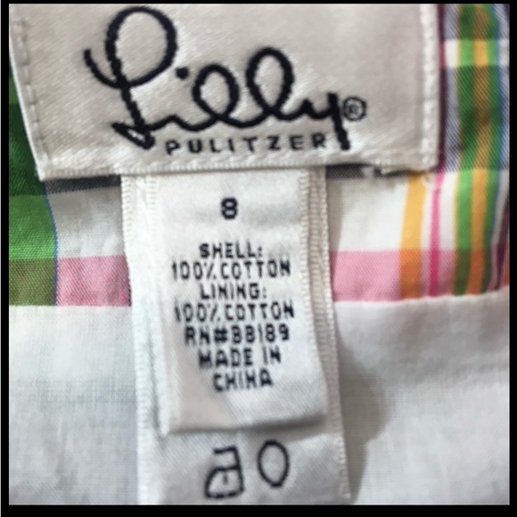 Lilly Pulitzer plaid wrap skirt - Picture 2 of 3